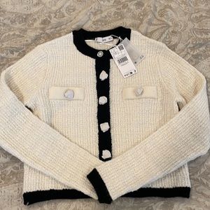 Mango Tweed Holiday Cardigan